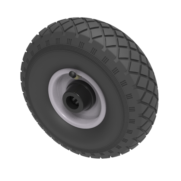 Pneumatic 260mm Roller Bearing Wheel 270kg Load