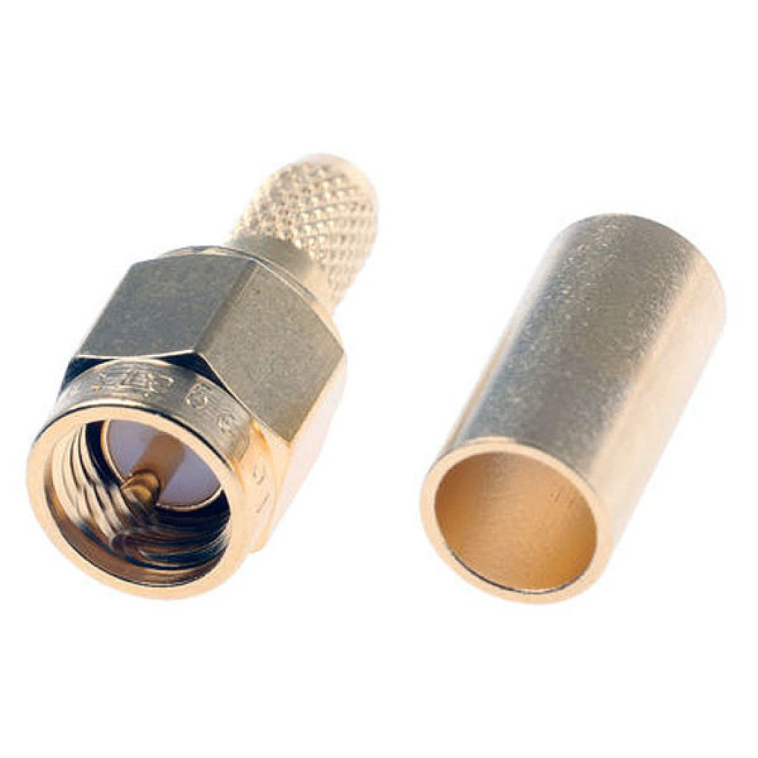 Telegartner J01150A0041 (100024605) Straight 50 OHM Cable Mount SMA Connector Plug Crimp RG58, LMR195