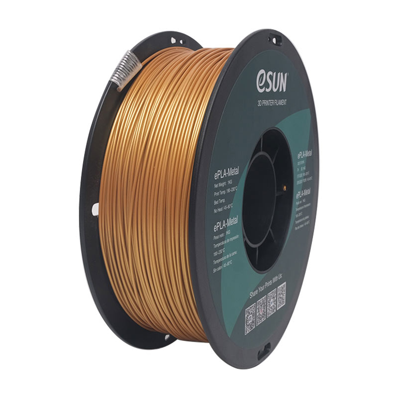 eSUN ePLA Metal Gold 1.75mm 3D Printing Filament