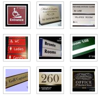 Engraved Door House Number Signs