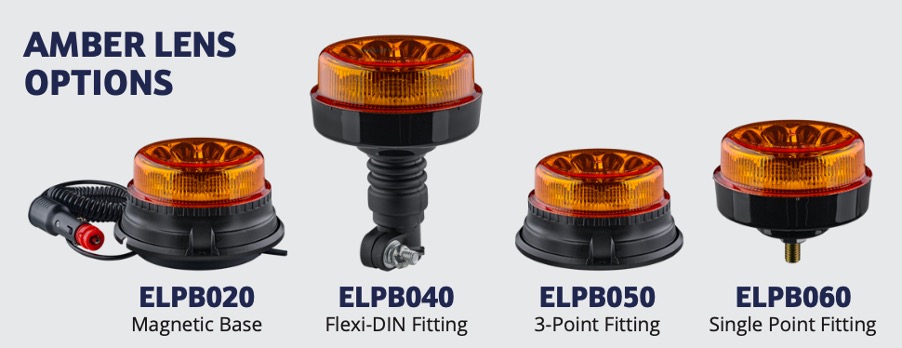 LAP NEW ?ELPB? RANGE OF LOW PROFILE & ECONOMICAL LED BEACON - ELPB060, ELPB020, ELP040, ELPB050