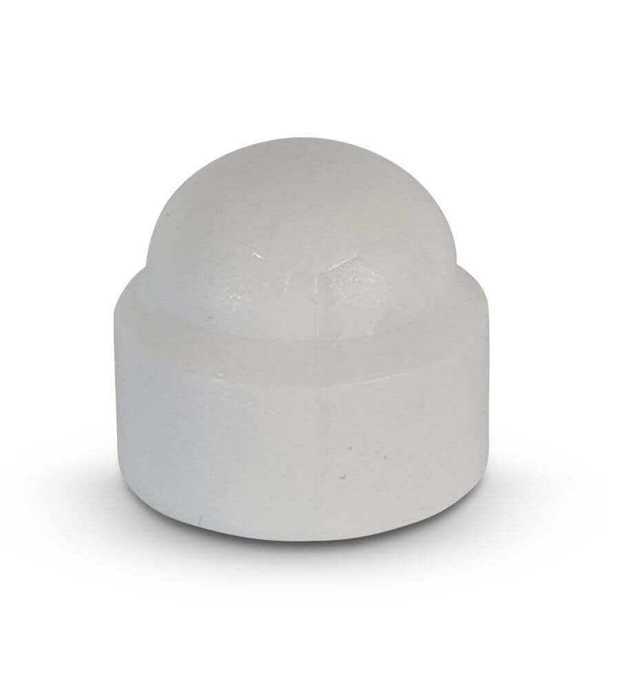 M10 Nylon 6.6 Nut Cover White