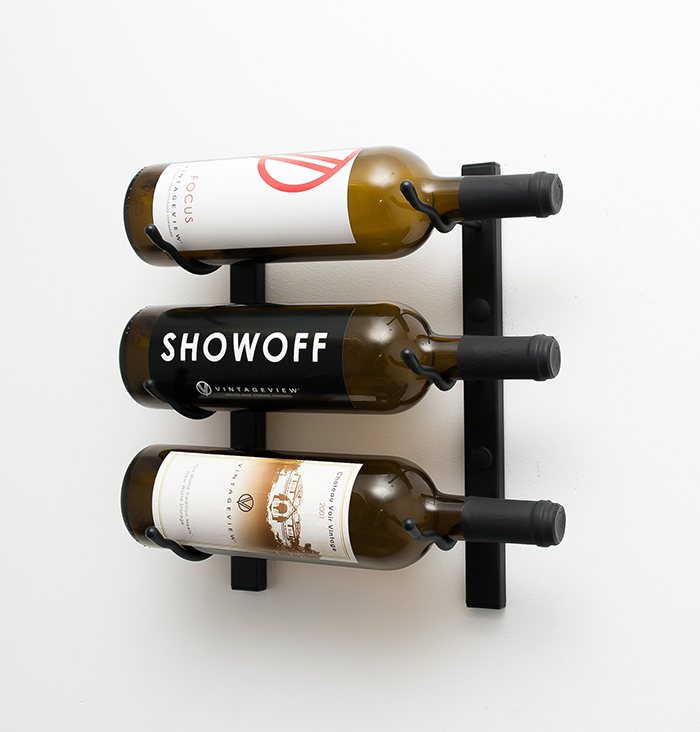 Wall Mounted Wine Rack 3 bottles