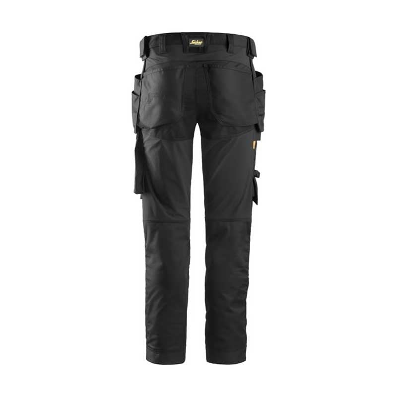 Snickers 6241 Trousers with Holster Pockets AW Stretch Black Size: 92