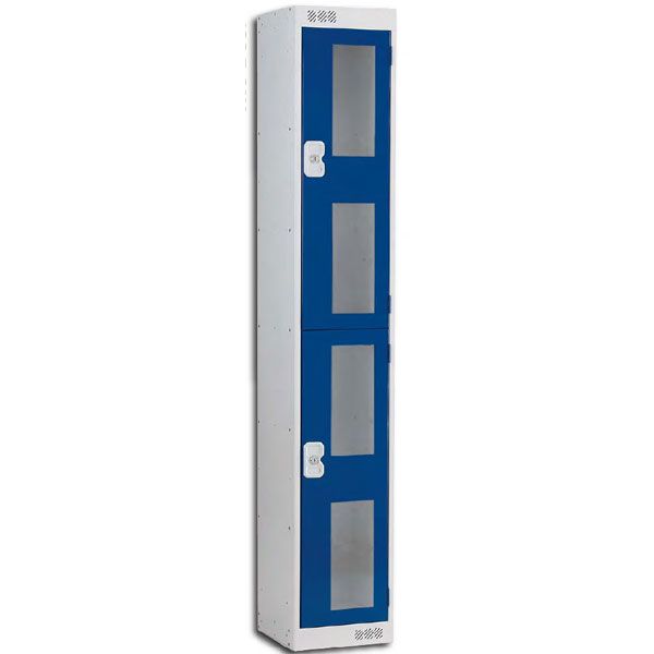 Vision Panel 2 Door Locker For The Retail Sector