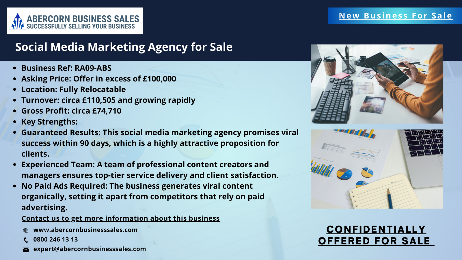 RA09-ABS - Social Media Marketing Agency for Sale