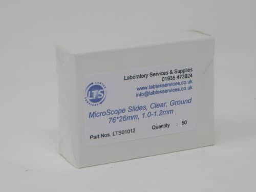 MicroScope Slides 76x26mm  1 0-1 2 Clear  Ground  50
