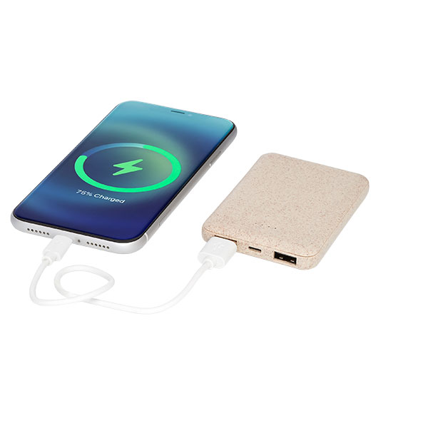 Asama 5000mAh Wheatstraw Powerbank - Full Colour