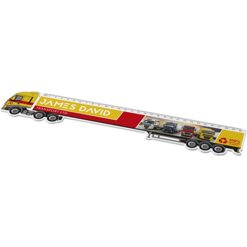 Tait 30cm lorry-shaped recycled plastic ruler