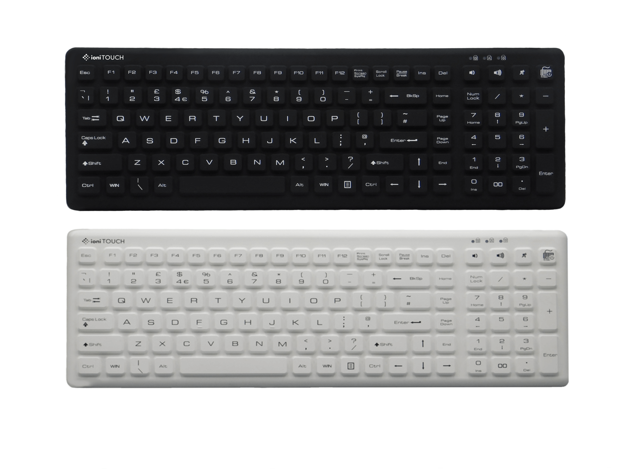 Antimicrobial Keyboards with IP68 Protection