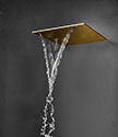 Cascade Brass Waterfall Shower Head (75GBR)