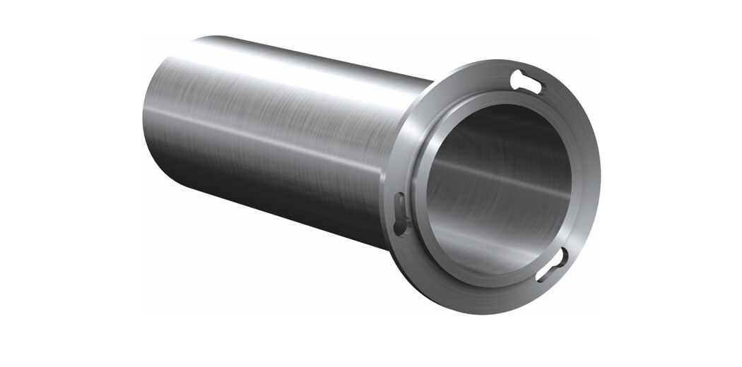 Coolant collector extension Serves as splash and grip protection for extended spindle insert tubes