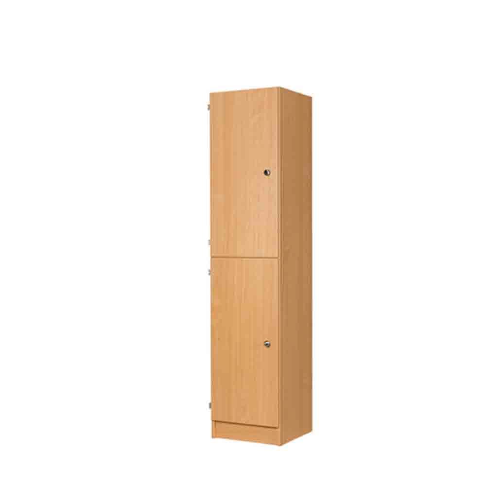 Two Door MDF Laminate Wooden Locker 1800H For The Educational Sectors