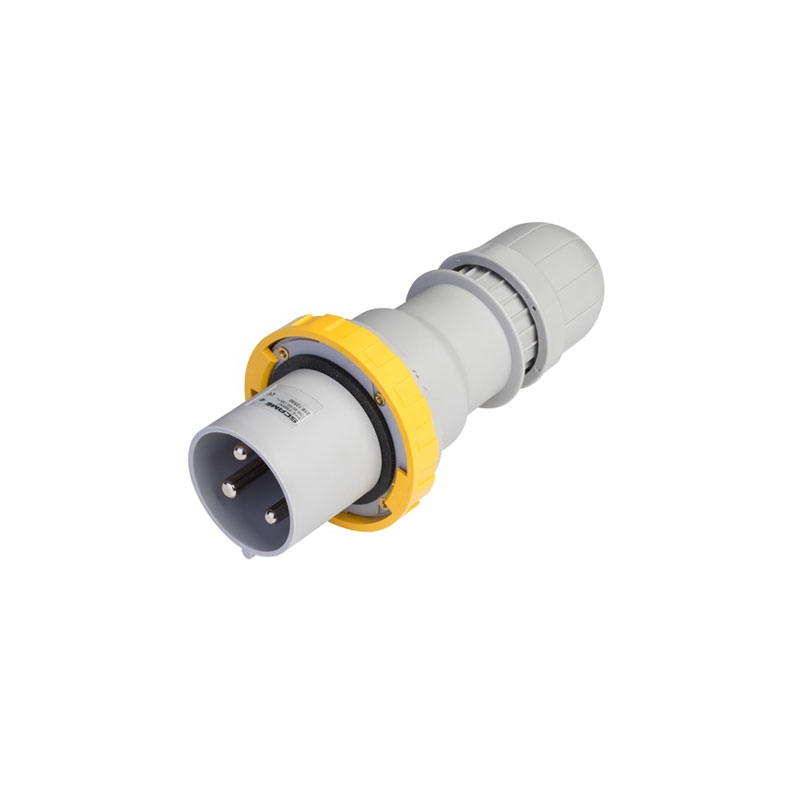 Scame 218.12530 Industrial Plug 125A 2P+E 110V IP67