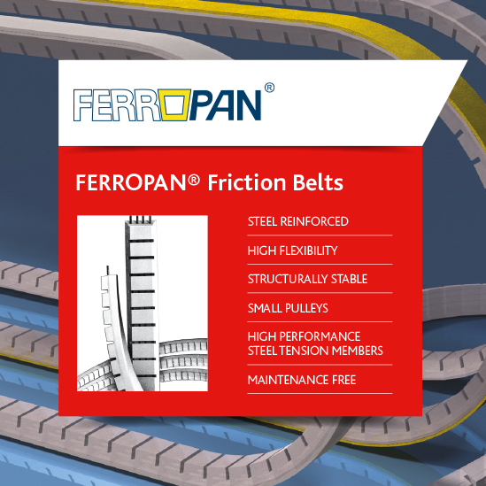 Highly Flexible Friction Belts