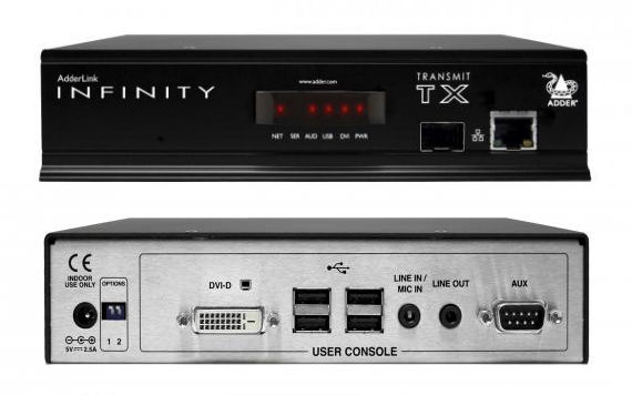 ALIF1002T AdderLink Infinity 1002 primer Transmitter DVI-D USB2.0 & Digital Audio high performance ( KVM Transmitter only )