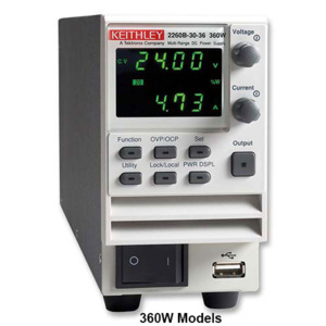 Keithley 2260B-250-4 DC Power Supply, Single Output, 250 V, 4.5 A, 360 W, 2260B Series