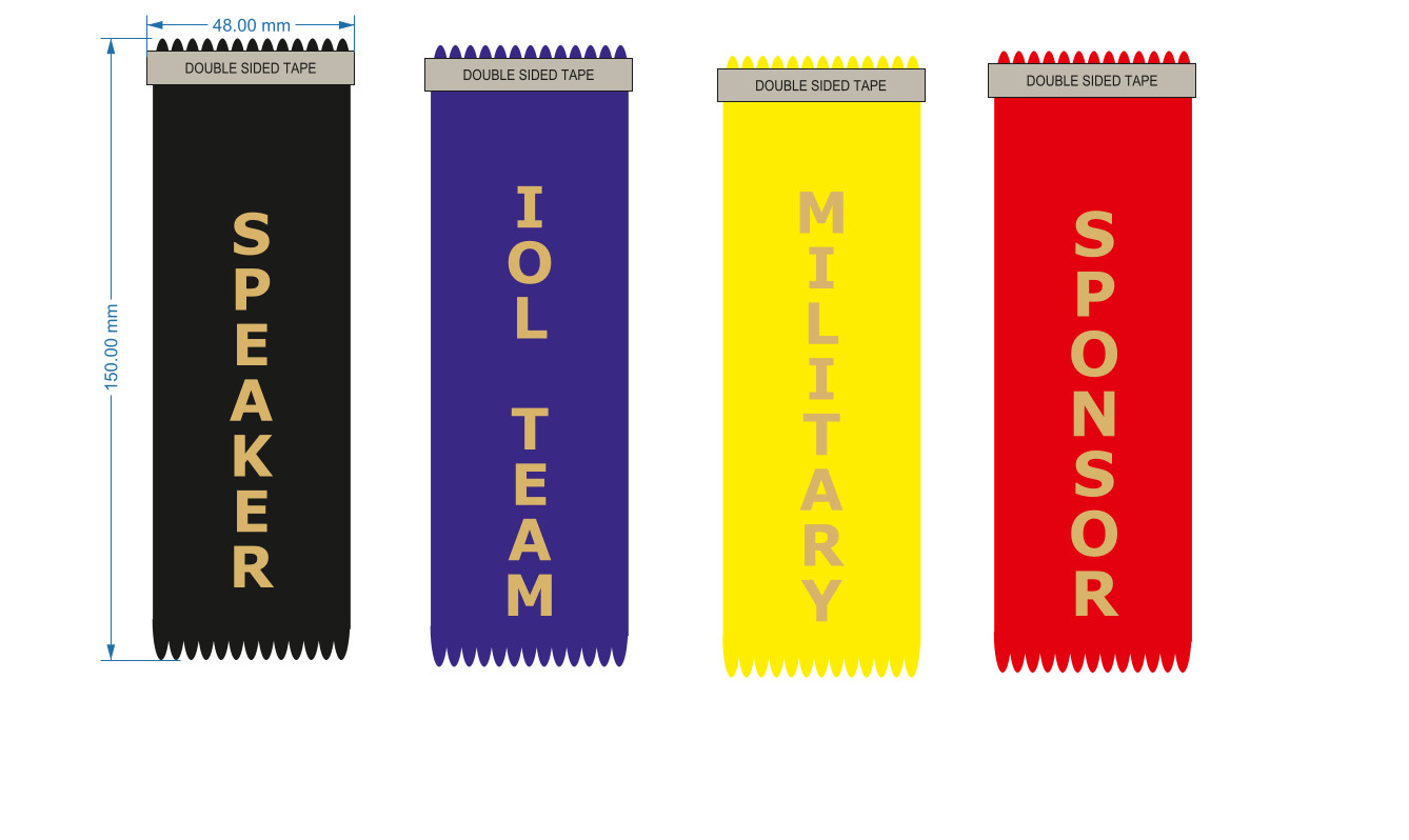 2024 Vertical Ribbons for Conference Name Tags