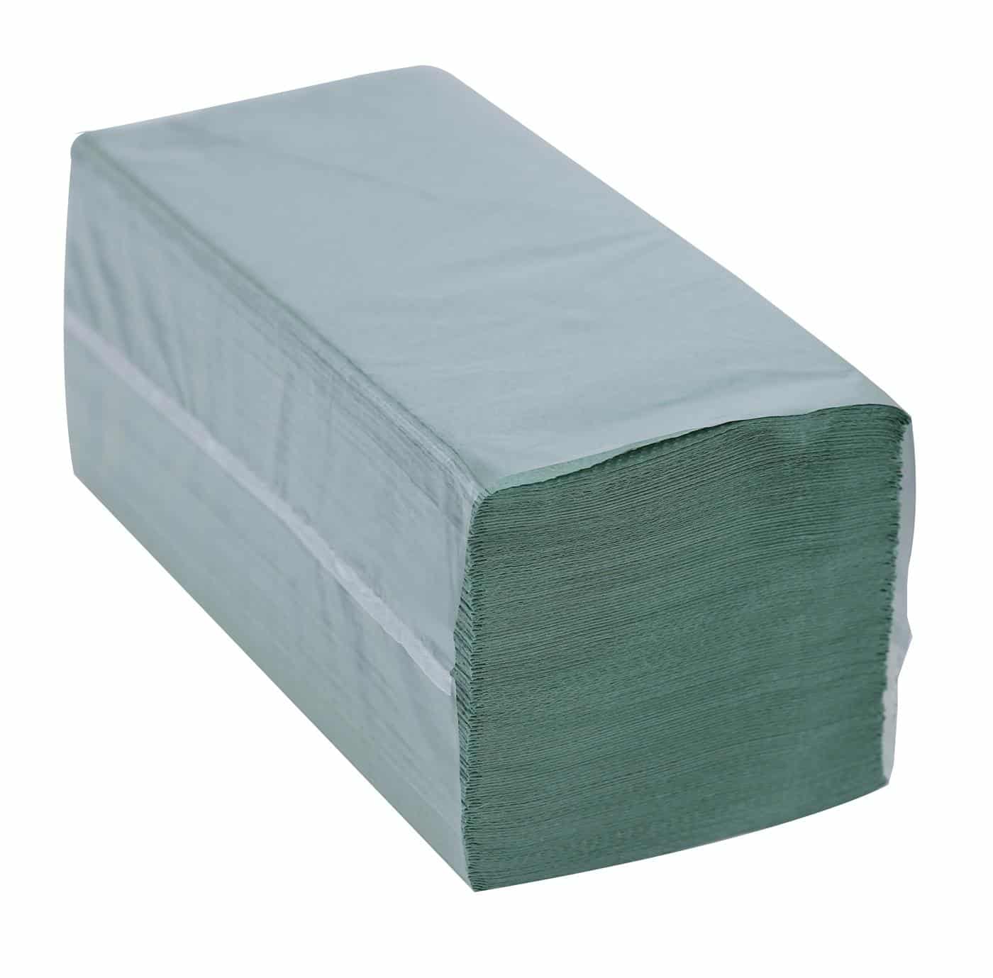 Interfold Hand Paper Towels Green 1ply X 5000