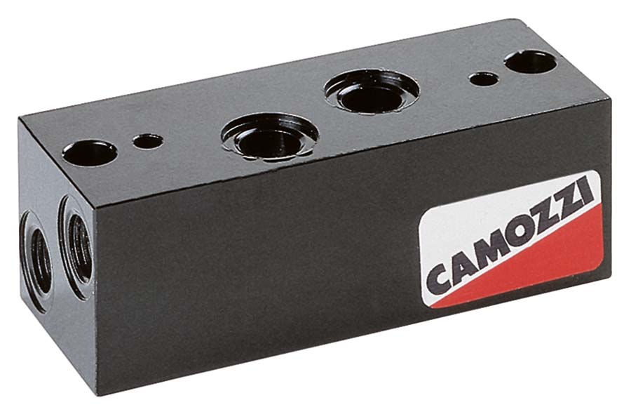 CAMOZZI End Block With Front Outlet