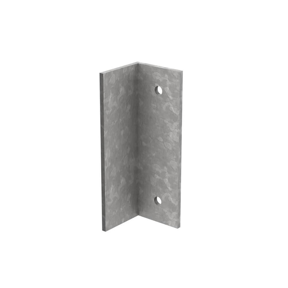 Gate Slam Plate 60mm Angle x 175mm LongGalvanised 5mm thick  with 2 x M10 holes