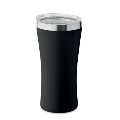 DOUBLE WALL TUMBLER 160 ML in Black.