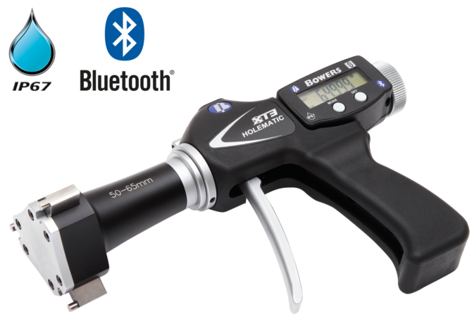 Bowers XT3 Digital Pistol Grip Bore Gauge with Bluetooth - Metric