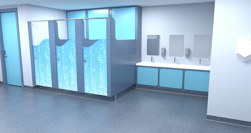 Hygienic Washroom Partition Systems For Healthcare Facilities