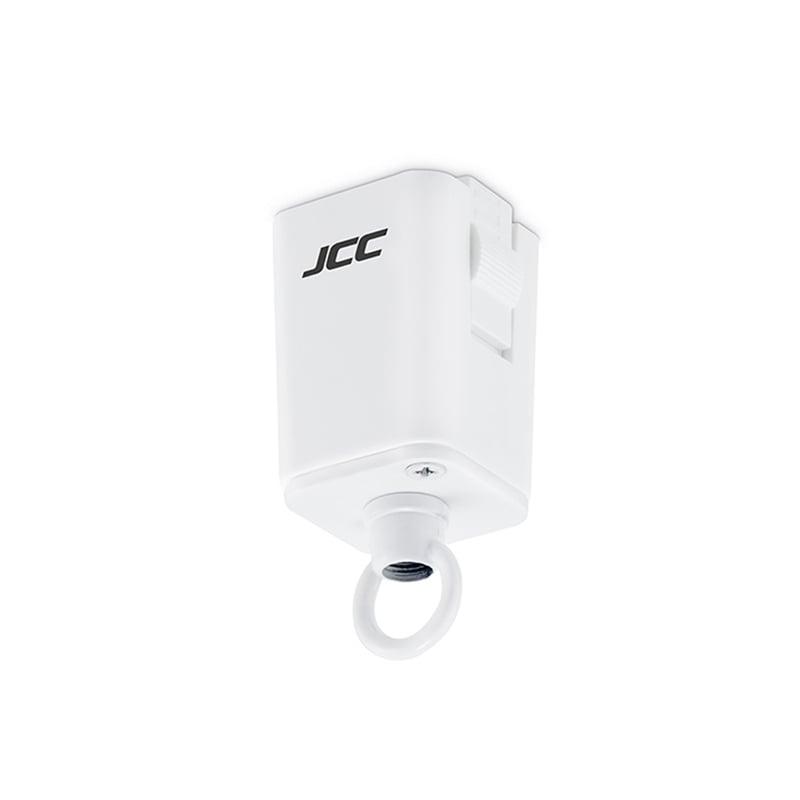 JCC Mainline Mains IP20 Pendant Suspension Track Adaptor White