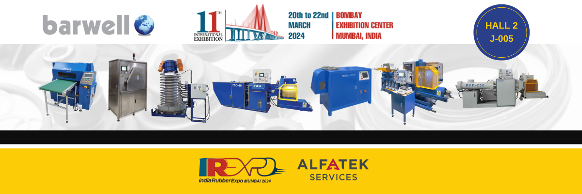 Barwell at the India Rubber Expo in Mumbai with Alfatek Services, 20th-22nd March