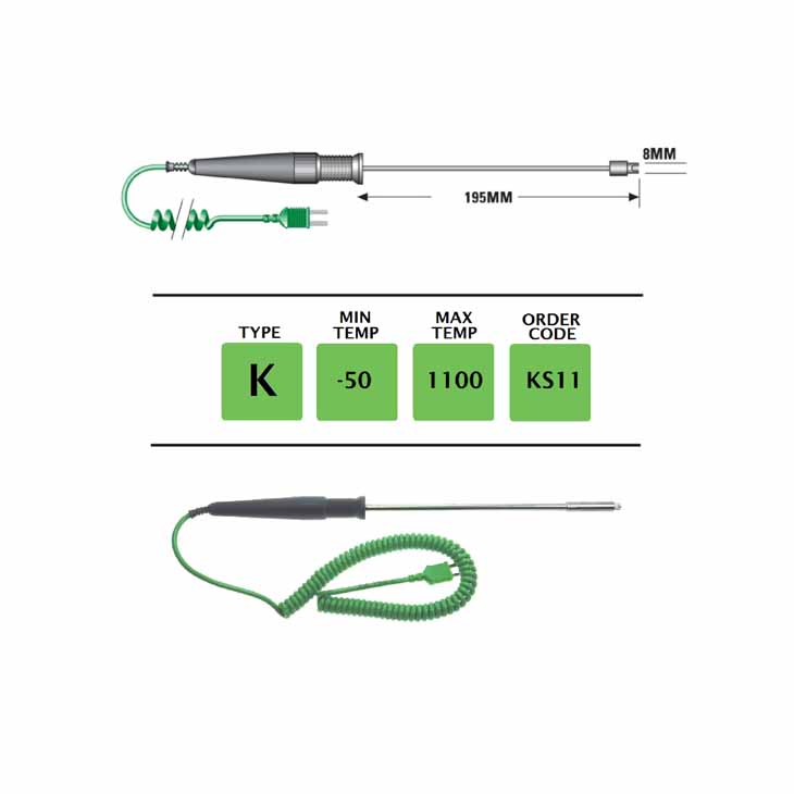 Providers Of KS11 - K Type Fast Response High Temperature Surface Probe