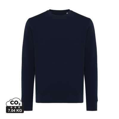 IQONIQ ETOSHA LIGHTWEIGHT RECYCLED COTTON CREW NECK in Navy.