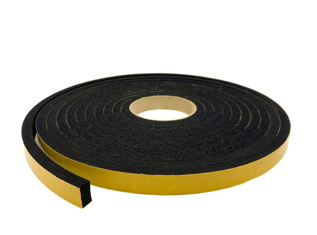 Expanded Neoprene Self Adhesive Sponge Strip - 19mm x 10mm x 6m
