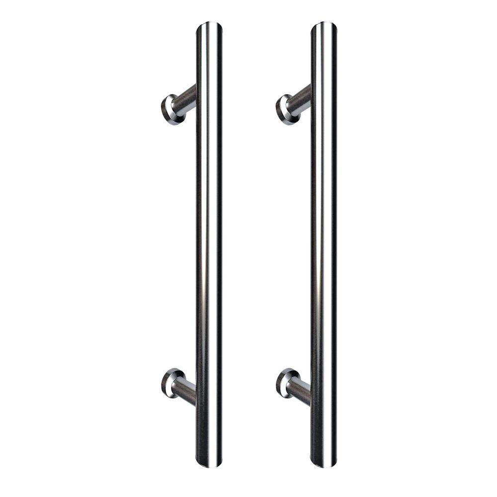 400mm Long Door Handles (Pair)Satin Polish 304 Stainless Steel