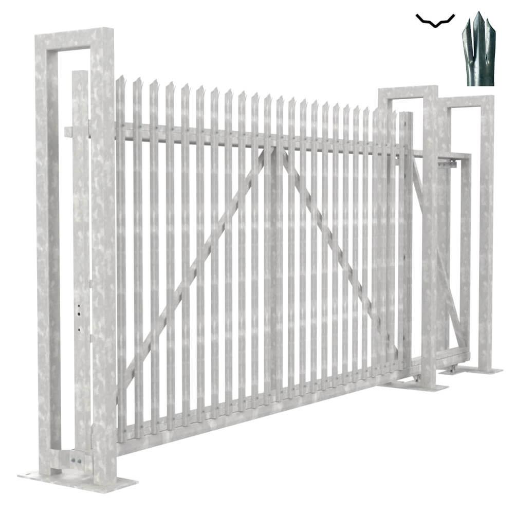 Cantilever Sliding D Gate - 2.4H x 4mWith Track & Accessories - RH Opening