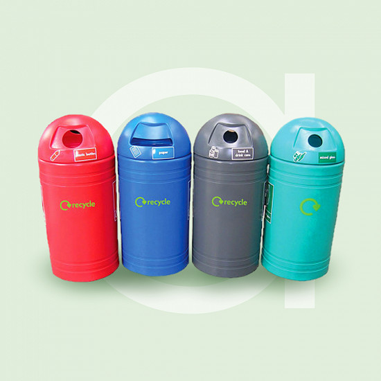 Commercial Supplier of Floor Standing Recycling Bins For Indoor Use