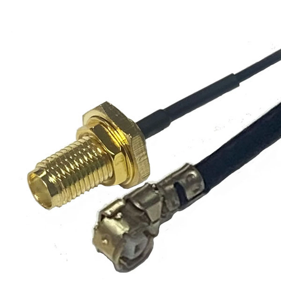 IPEX TO SMA BULKHEAD JACK CABLE ASSEMBLY 1.37Ø 300mm LONG