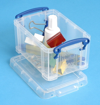 0.7 Litre Clear Really Useful Plastic Storage Box