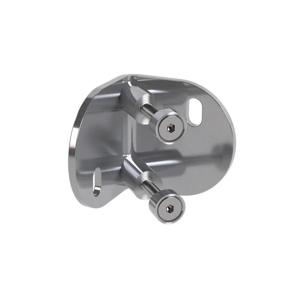 Wall Bracket Internal Corner, 48.3mm 316 Stainless - Satin Finish