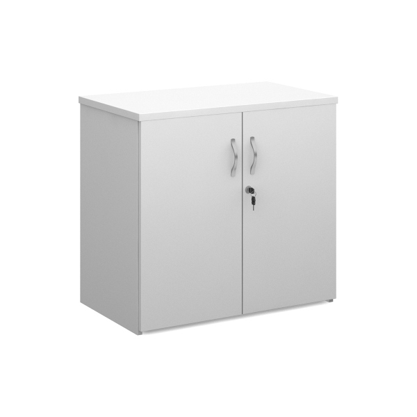 Universal Double Door Cupboard with 1 Shelf - White