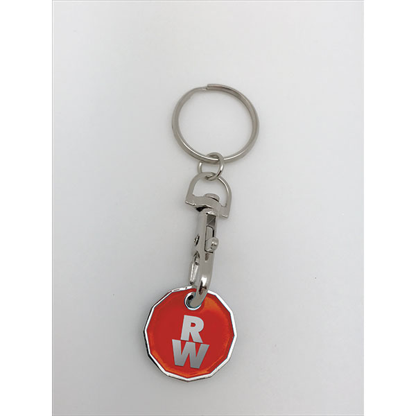 Soft Enamel Trolley Token Key Ring