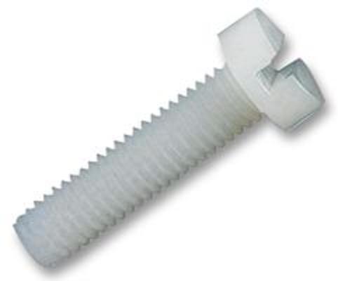 4mm x 16mm Nylon Cheese Slotted Machine Screw (100)
[CP- NSC4x16]