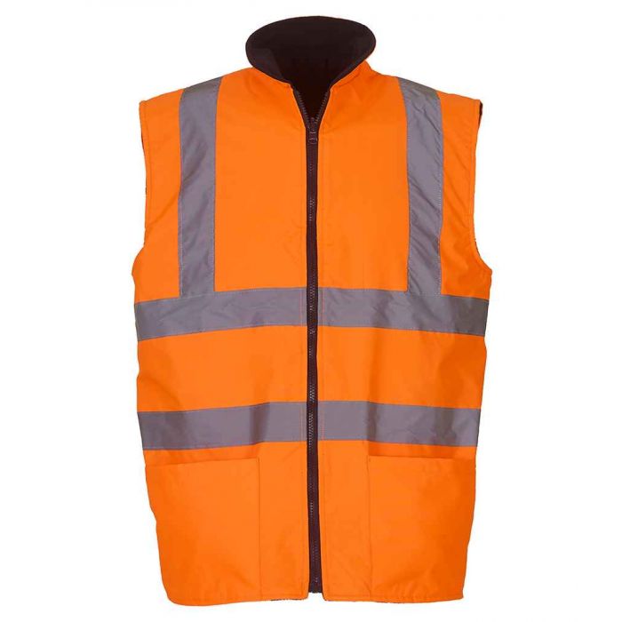 Yoko Hi-Vis Reversible Fleece Bodywarmer