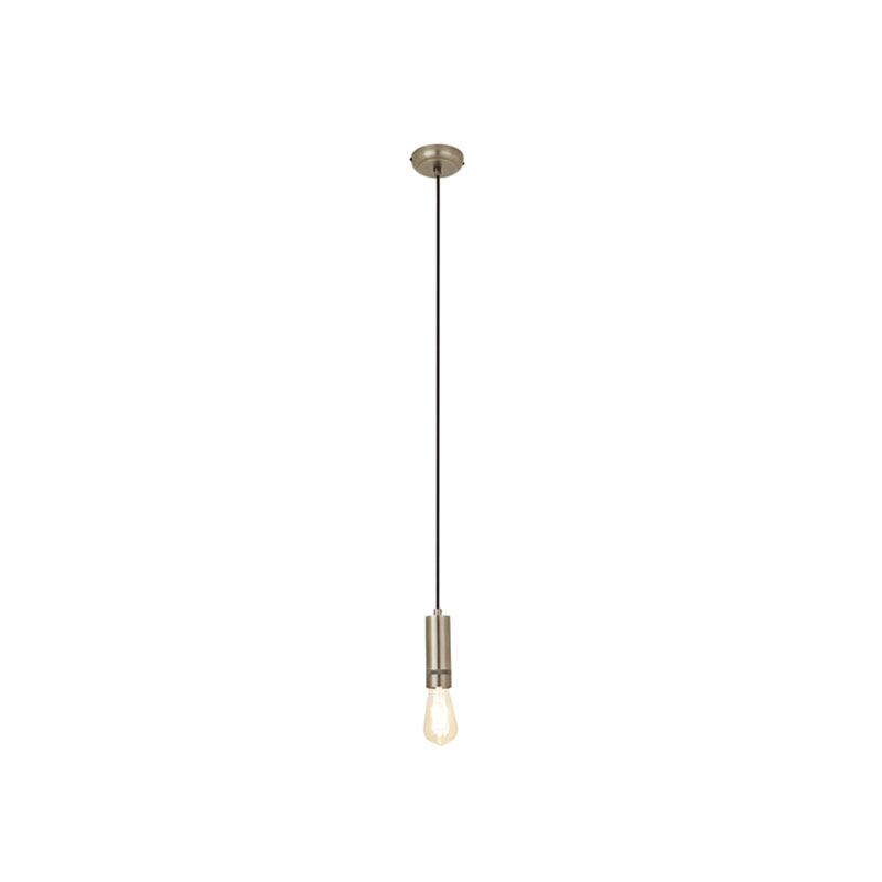 Forum Rimini Pendant Rope E27 Lamp Holder Pewter