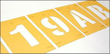 Stencil kit letters A-Z 300mm