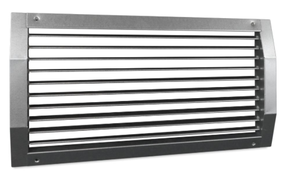 NOVA-C-1-1025x75-V-ZN. Single deflection round duct steel grille, unpainted