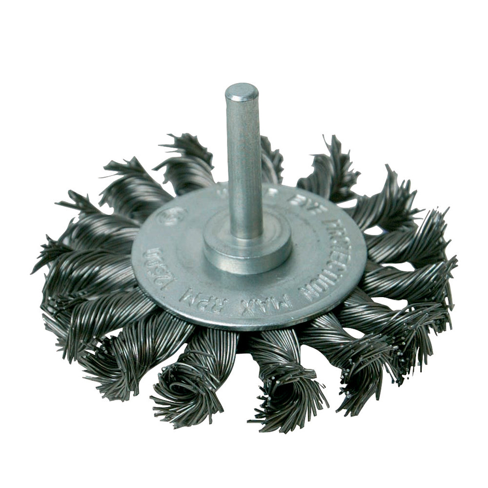 Silverline 456933 Rotary Steel Twist-Knot Wheel 75mm
