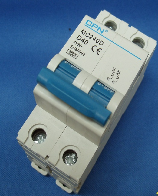 40A CPN D Curve Double Pole MCB
[CPN MC240D]