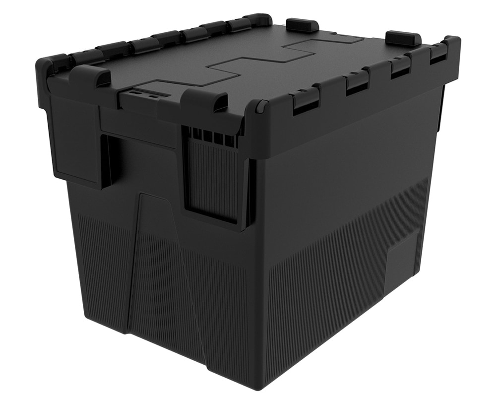 25 Litre 400 x 300 Recycled Attached Lid Container