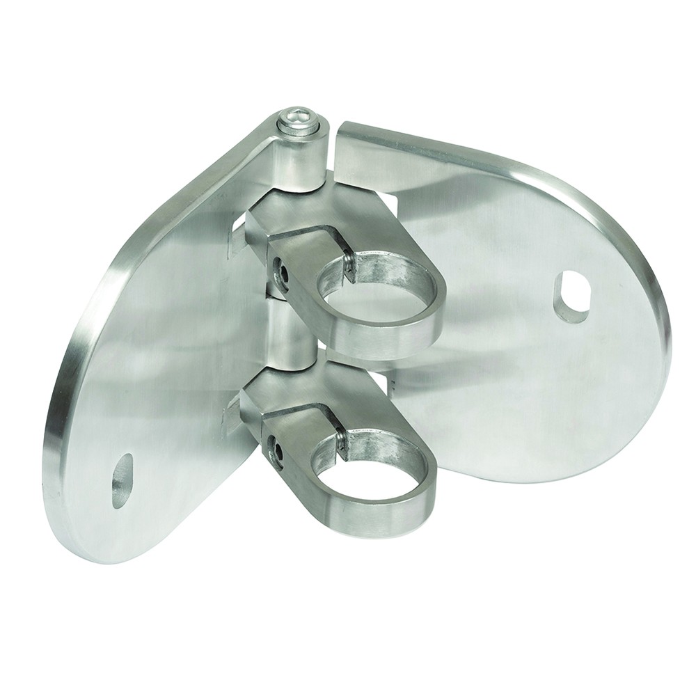 Adjustable Baluster Bracket - 42.4mm Rectangular For Internal & External Use